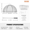 VEVOR Firepit Spark Screen Lid, 36" Diameter, Outdoor Firepit Ring Cover Round Accessories, Fire Pit Metal Cover, Easy-Opening Stainless Steel Fire Ri